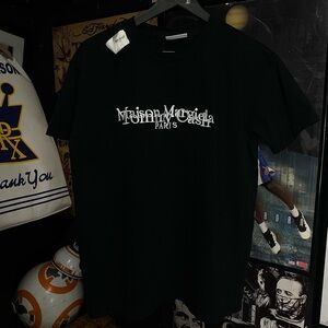 Maison Margiela Black Spellout T-Shirt Preowned Size Medium